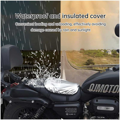 MH Moto Easy Bum Apple Shape Cruiser & Sports Motorcycle Seat Cushion with rain cover - AH Helmets