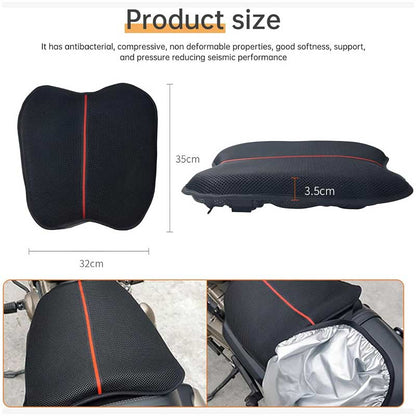 MH Moto Easy Bum Apple Shape Cruiser & Sports Motorcycle Seat Cushion with rain cover - AH Helmets