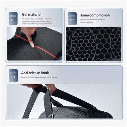 MH Moto Easy Bum Apple Shape Cruiser & Sports Motorcycle Seat Cushion with rain cover - AH Helmets