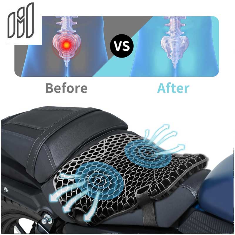 MH Moto Easy Bum Cruiser & Sports Motorcycle Seat Cushion