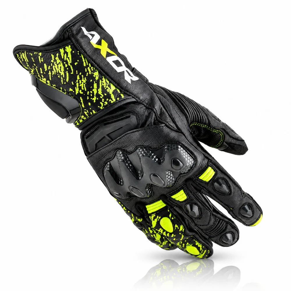 AXOR ENZO GLOVES- BLACK NEON YELLOW