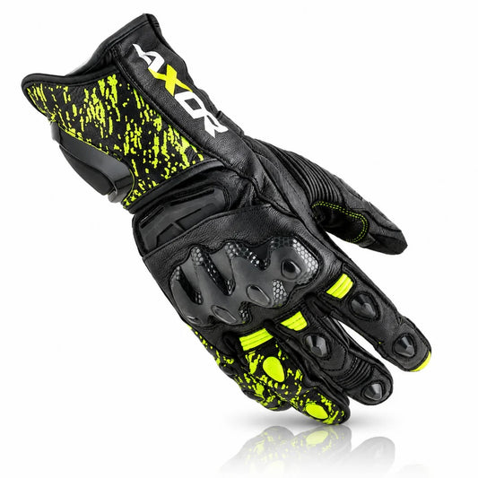 AXOR ENZO GLOVES- BLACK NEON YELLOW