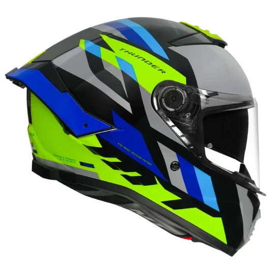 MT Thunder4 Ergo Gloss Florocent Yellow Helmet
