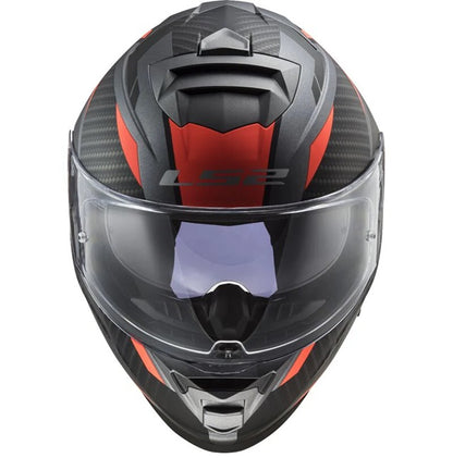 LS2 FF800 Storm II Racer Matt Titanium Orange Helmet - AH Helmets