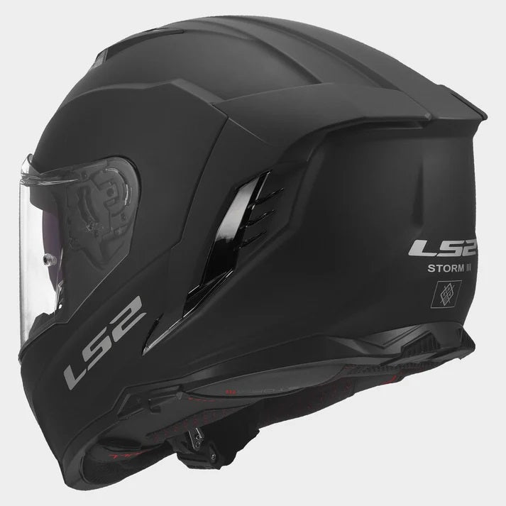 LS2 FF818 STORM III SOLID MATT BLACK (ECE 22.06)