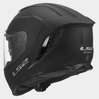 LS2 FF818 STORM III SOLID MATT BLACK (ECE 22.06)
