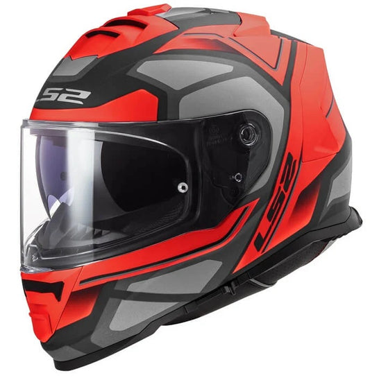 LS2 FF800 Storm II Faster Matt Red Titanium-06 Helmet - AH Helmets