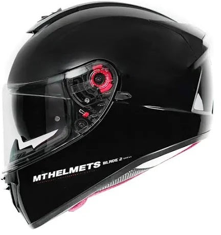 MT Blade 2SV Solid Gloss Black Helmet - AH Helmets