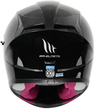 MT Blade 2SV Solid Gloss Black Helmet - AH Helmets