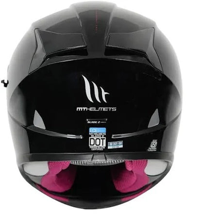 MT Blade 2SV Solid Gloss Black Helmet - AH Helmets