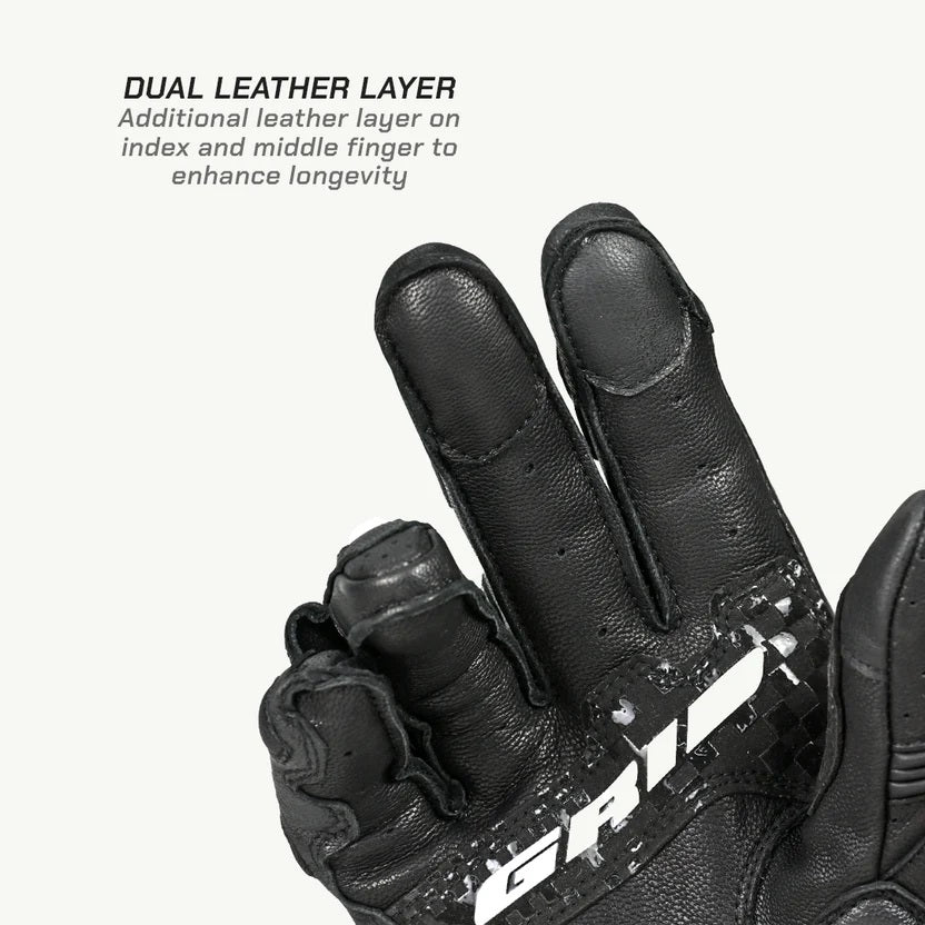 ViaTerra Grid MK3  – Riding Black full gauntlet Gloves