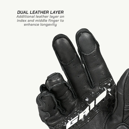 ViaTerra Grid MK3  – Riding Black full gauntlet Gloves