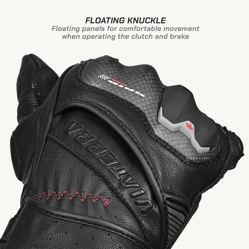 ViaTerra Grid MK3  – Riding Black full gauntlet Gloves