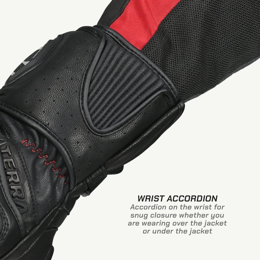 ViaTerra Grid MK3  – Riding Black full gauntlet Gloves