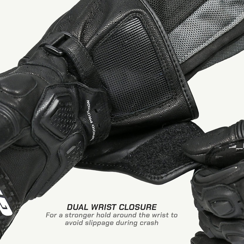 ViaTerra Grid MK3  – Riding Black full gauntlet Gloves