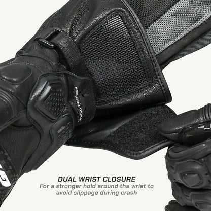 ViaTerra Grid MK3  – Riding Black full gauntlet Gloves