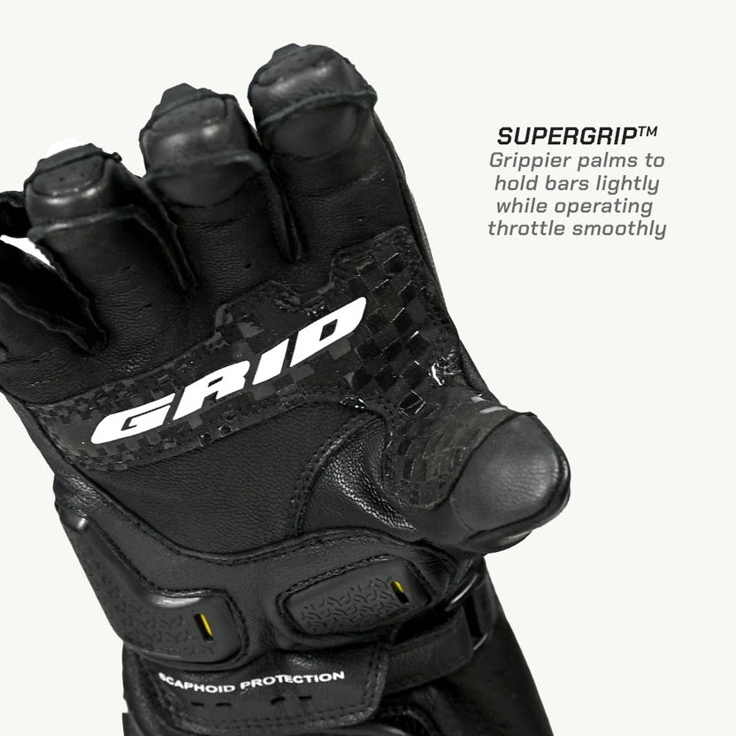 ViaTerra Grid MK3  – Riding Black full gauntlet Gloves