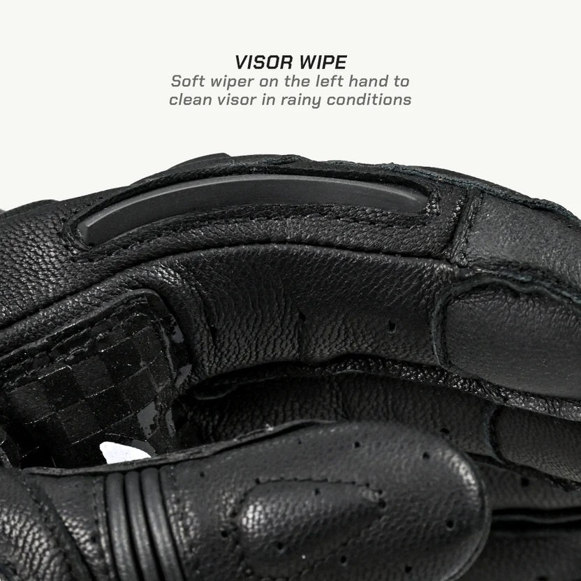 ViaTerra Grid MK3  – Riding Black full gauntlet Gloves