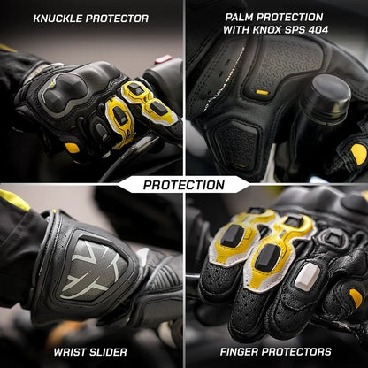 ViaTerra Grid MK3  – Riding Black full gauntlet Gloves