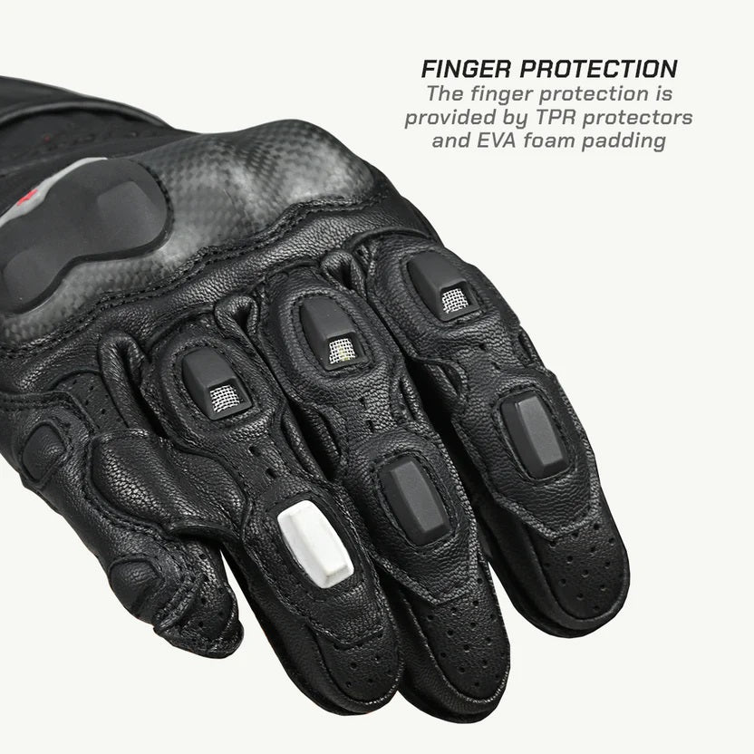 ViaTerra Grid MK3  – Riding Black full gauntlet Gloves