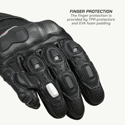 ViaTerra Grid MK3  – Riding Black full gauntlet Gloves