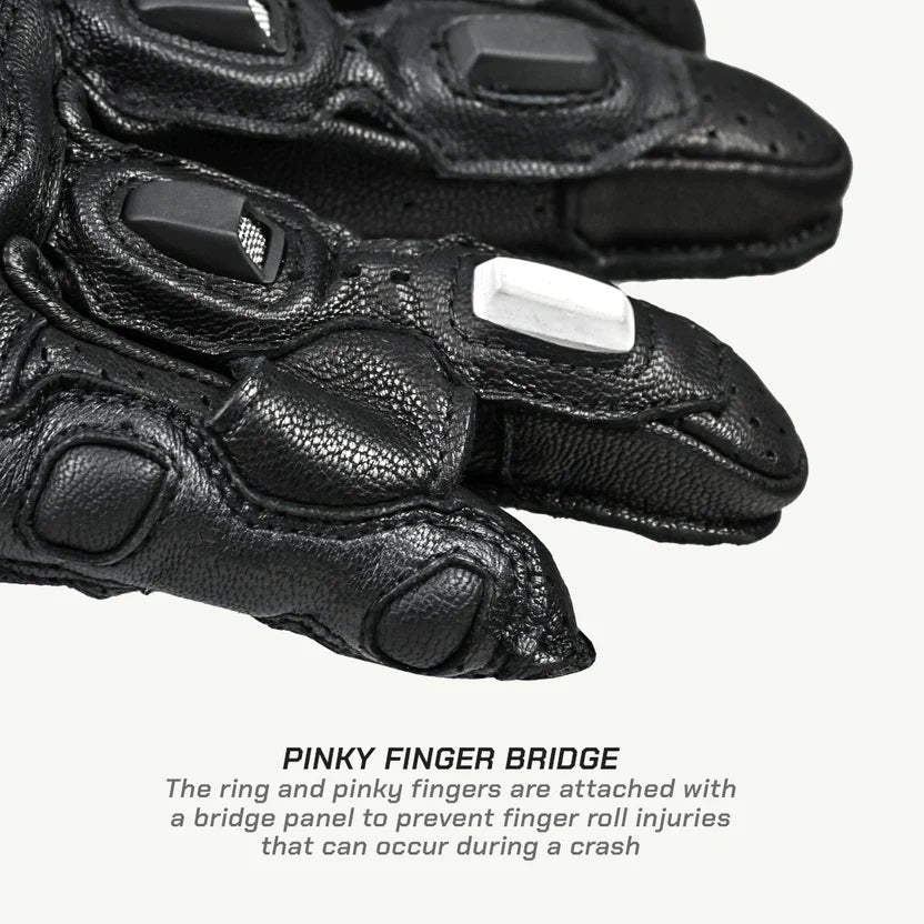 ViaTerra Grid MK3  – Riding Black full gauntlet Gloves
