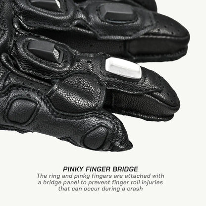 ViaTerra Grid MK3  – Riding Black full gauntlet Gloves