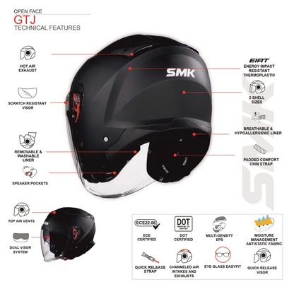 SMK GTJ RAMBLER MATT Helmet (MA621)