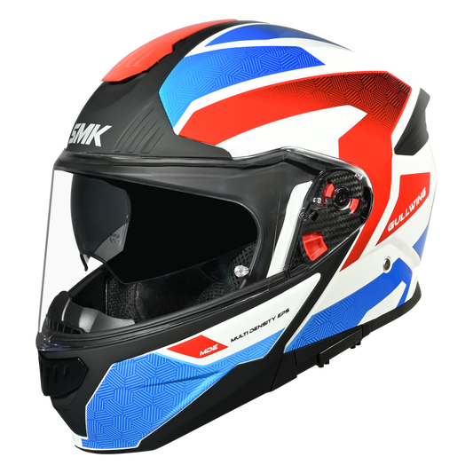 SMK Gullwing Sonic Gloss Blue White Red Helmet (GL153)