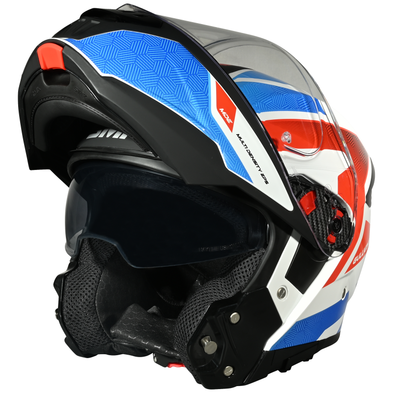 SMK Gullwing Sonic Gloss Blue White Red Helmet (GL153)