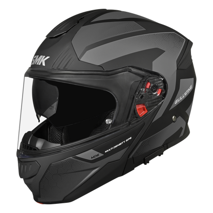 SMK Gullwing Sonic Matt Black Grey Helmet (MA266)
