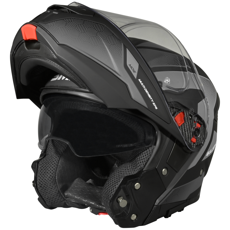 SMK Gullwing Sonic Matt Black Grey Helmet (MA266)