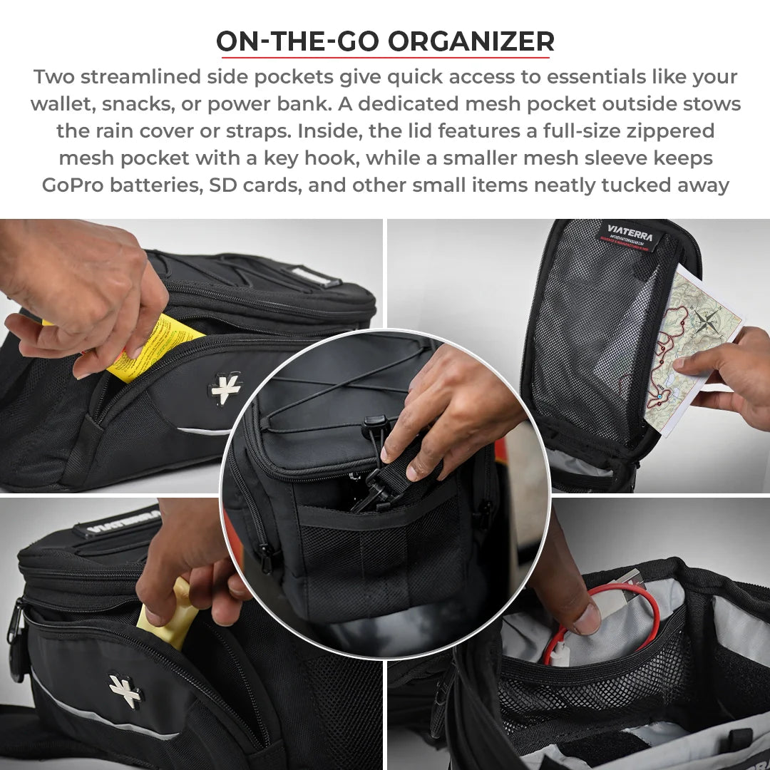 VIATERRA Ace magnetic motorcycle tank bag