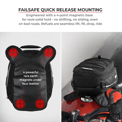 VIATERRA Ace magnetic motorcycle tank bag