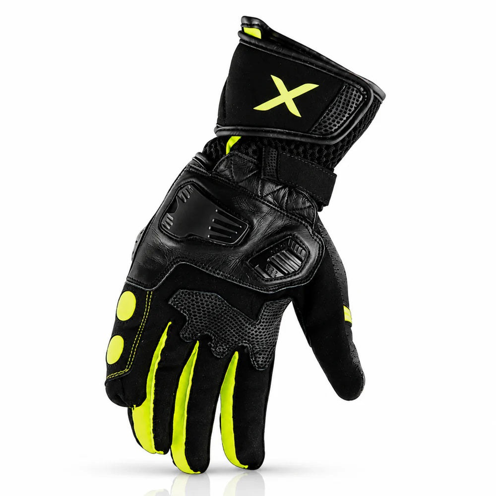 AXOR GATOR RIDING BLACK HI VIZ GLOVES