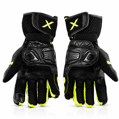 AXOR GATOR RIDING BLACK HI VIZ GLOVES