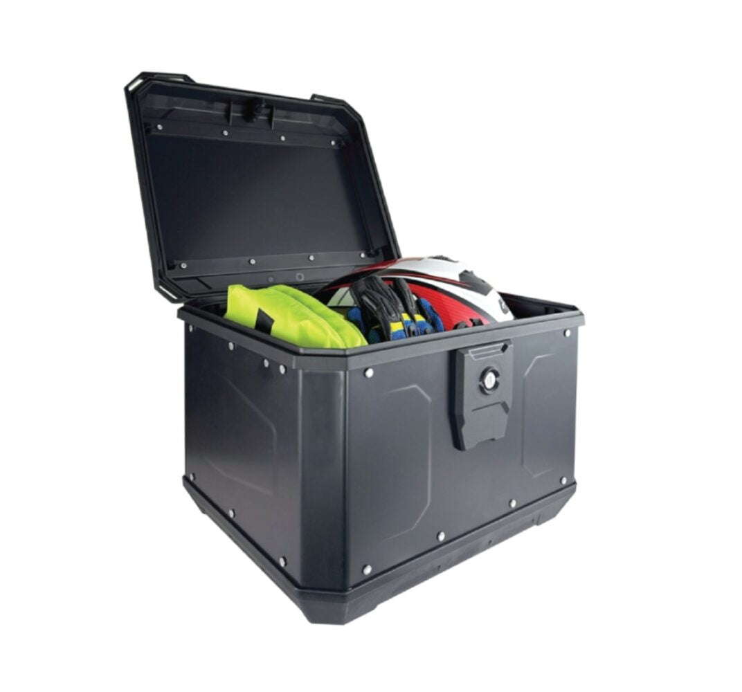 GIVI MATTERHORN ALUMINIUM TOPCASE BLACK PAINTED-47LTR (MTN 47B-WP)