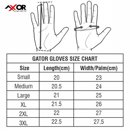 AXOR GATOR RIDING GLOVES-Black