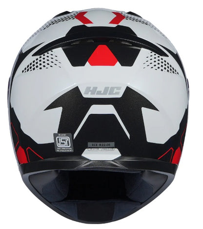 HJC C10 ASPA BLACK WHITE RED (MC1) HELMET