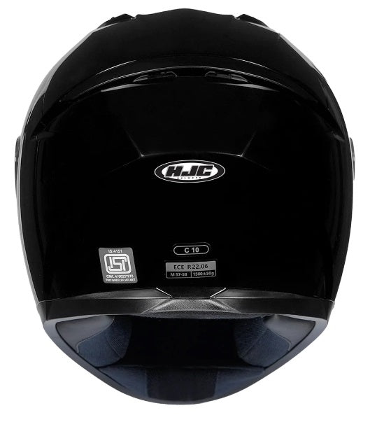 HJC C10 SOLID BLACK HELMET
