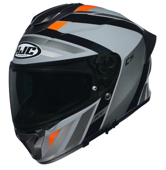HJC C71 (C7X) FABER (MC7) GREY-ORANGE HELMET