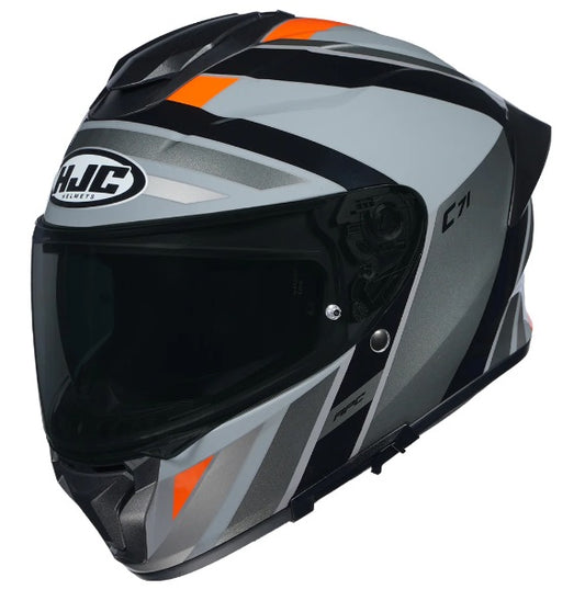 HJC C71 (C7X) FABER (MC7) GREY-ORANGE HELMET
