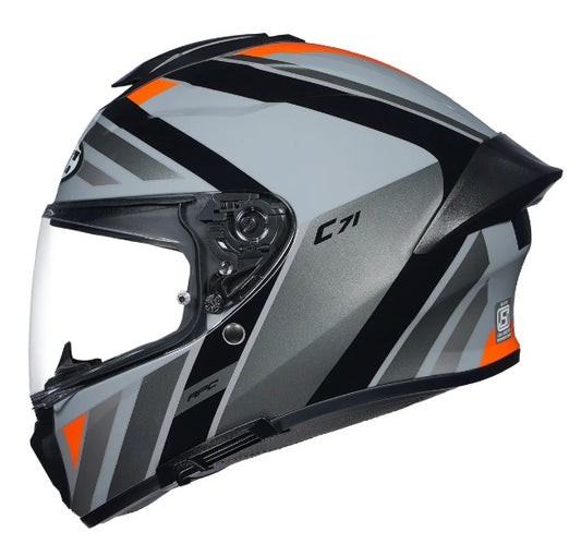 HJC C71 (C7X) FABER (MC7) GREY-ORANGE HELMET