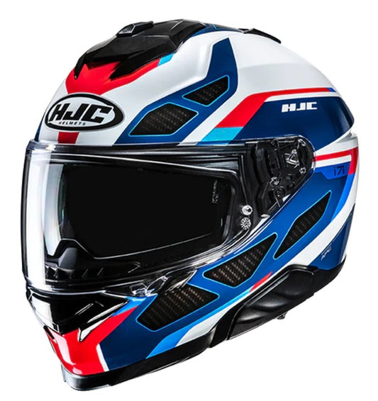 HJC I71 ZEST (MC21) WHITE-RED-BLUE HELMET