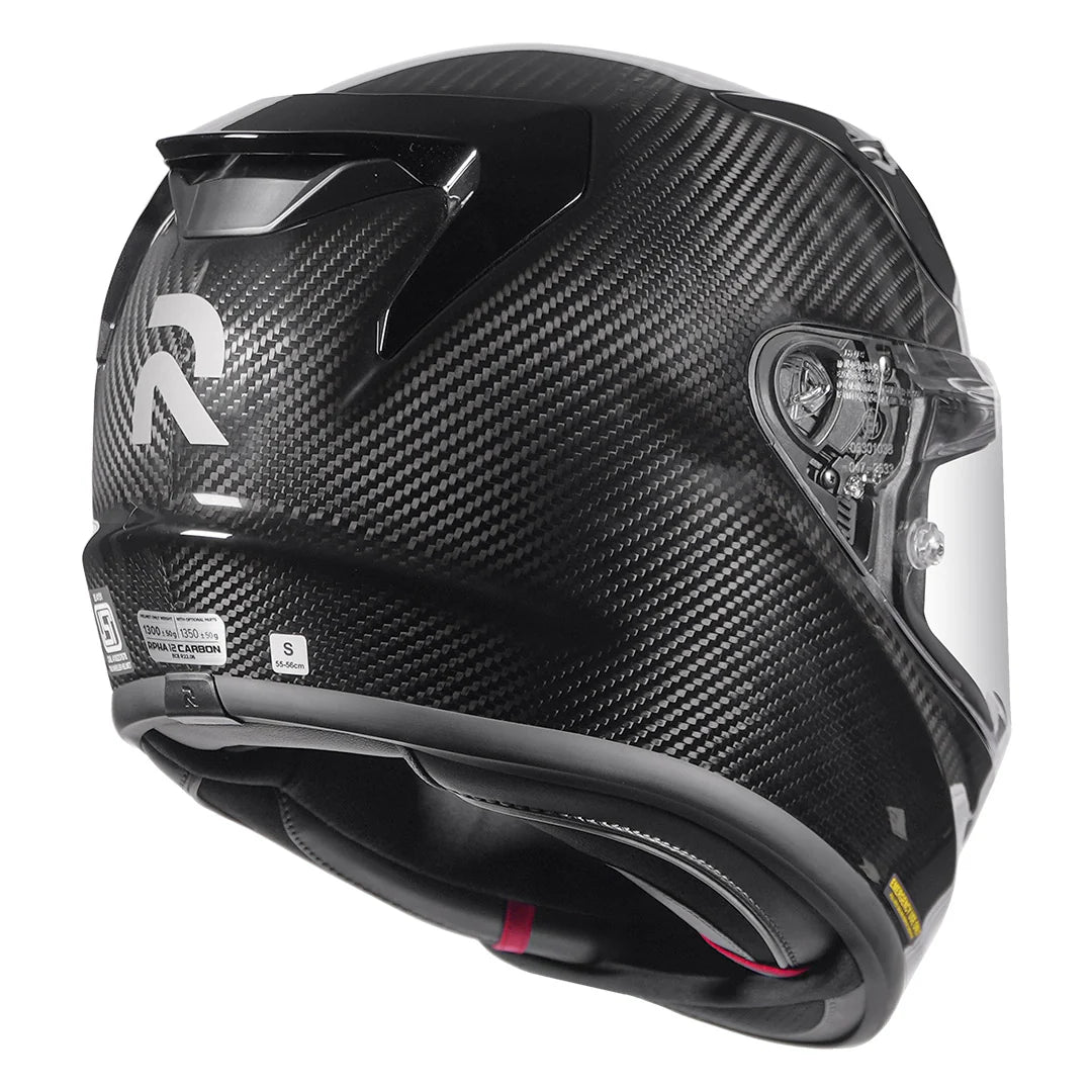 HJC RPHA 12 Carbon Solid Gloss Black Helmet – AH Helmets