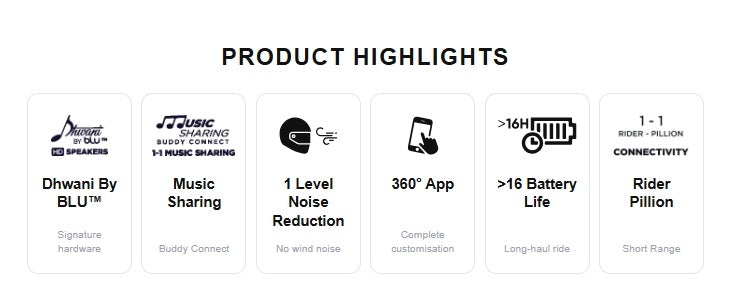 BLUARMOR HS3 HELMET BLUETOOTH DEVICE