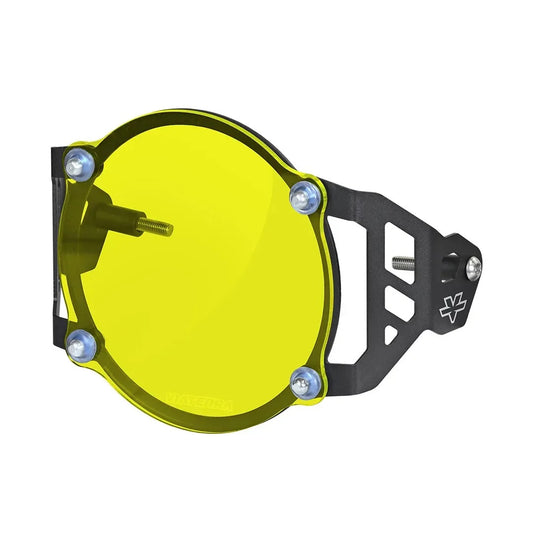 VIATERRA HEADLIGHT GRILL FOR HIMALAYAN BS4 YELLOW TINT - AH Helmets