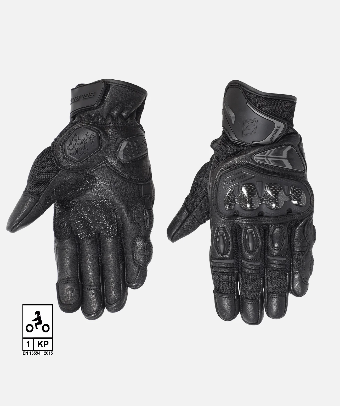 Solace Rival Carbon CE Gloves - Black
