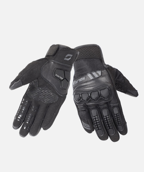 SOLACE VENTO DUALSPORT GLOVES V2(SABLE BLACK) - Image 1