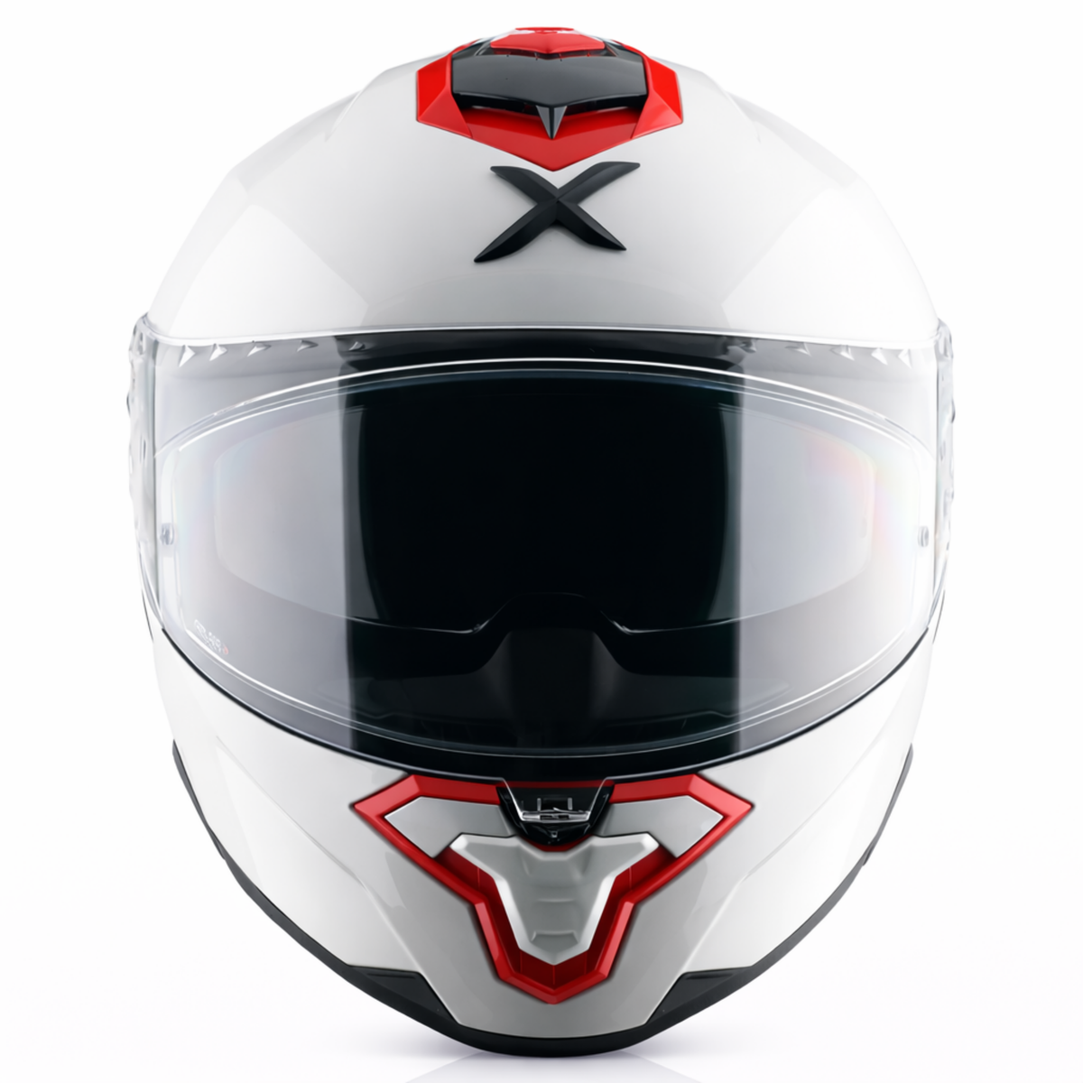 AXOR BRUTALE CORSA DUAL SPOILER HELMET - GLOSS WHITE RED